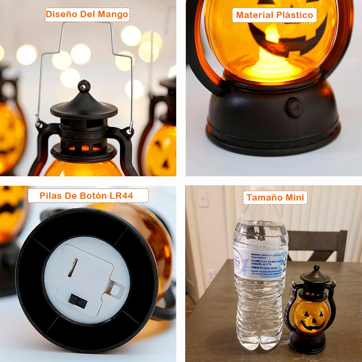 Miniatura 3 de Farol LED Calabaza Halloween FALD-086